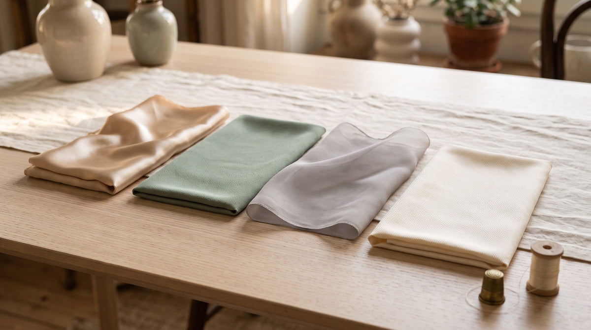 Crêpe de Chine, georgette, satin de soie : quel tissage pour quelle pièce ? - StudioSoie