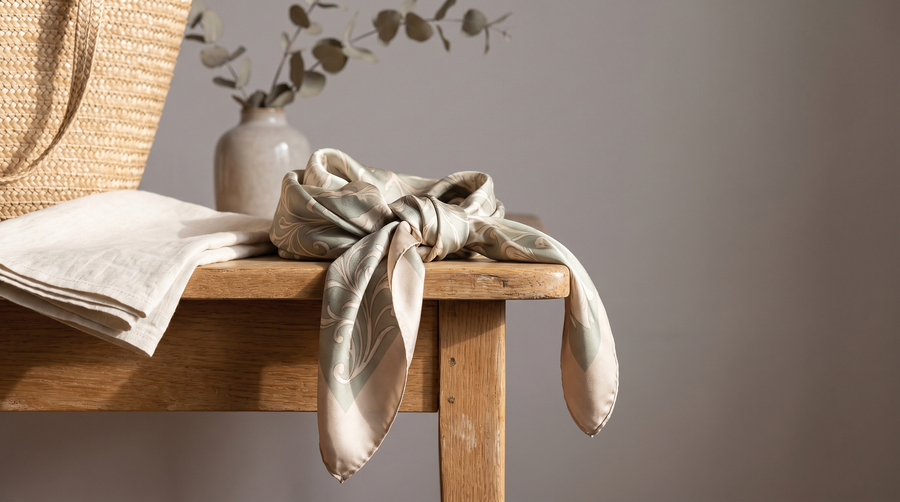 Jak uvázat hedvábný šátek: 8 elegantních způsobů - StudioSoie
