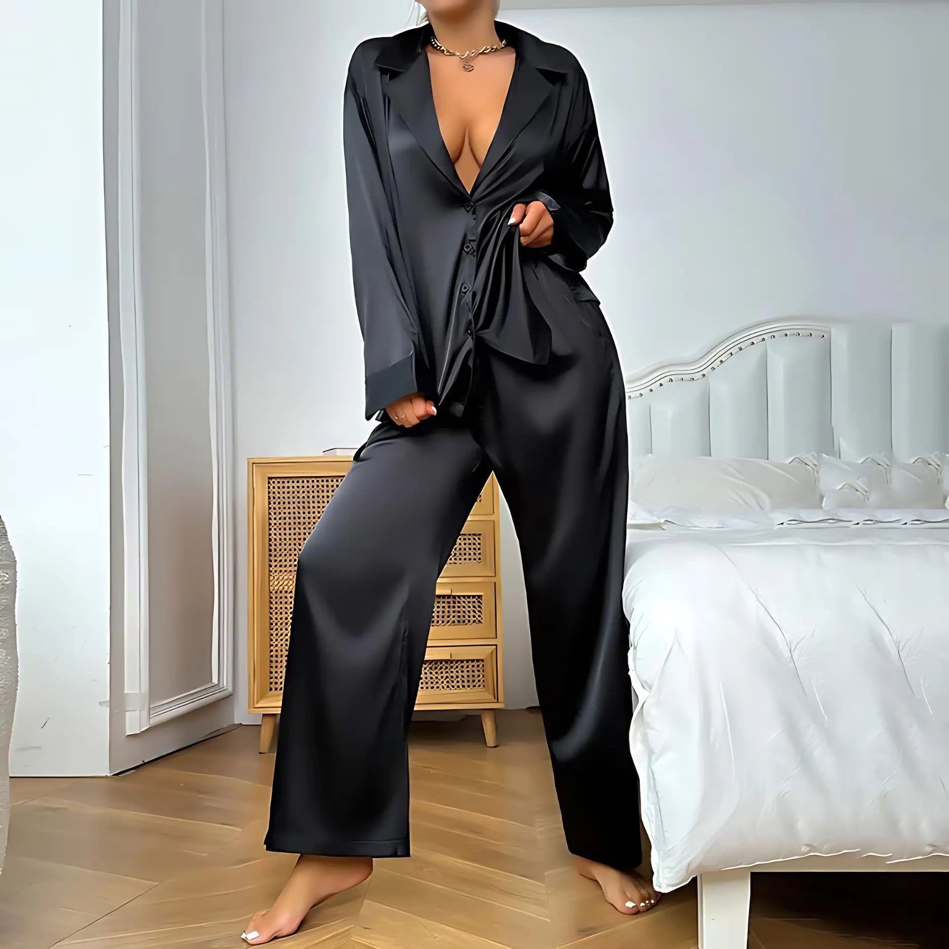 Dormez en Beauté avec nos Pyjamas en Satin de Qualité StudioSoie