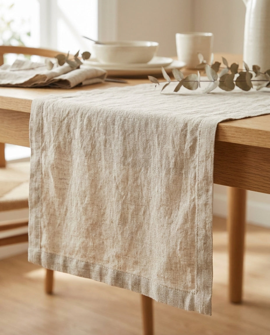 Chemin de Table - Lin Français 100% - StudioSoie