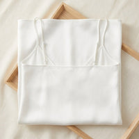 Nuisette mini en soie de mûrier 19 momme - coloris Blanc | StudioSoie