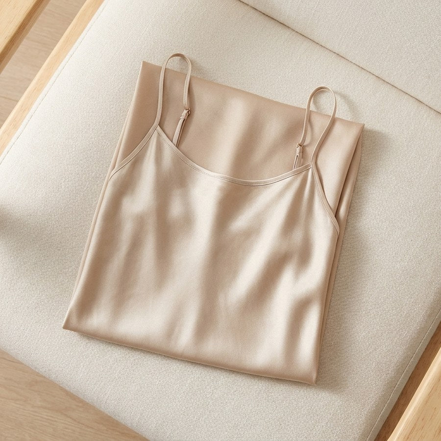 Nuisette mini en soie de mûrier 19 momme - coloris Beige | StudioSoie