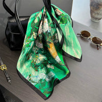 Écharpe - Foulard - Carré en Soie - Bandana