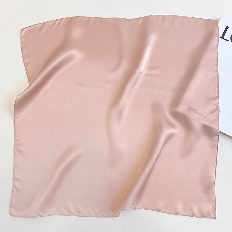 Nature Silk Neck Scarves Lady Foulard Lovely Strawberry Print 100% Real Silk Square Scarf for Women Bag Ribbon Hairband Kerchief - StudioSoie - 