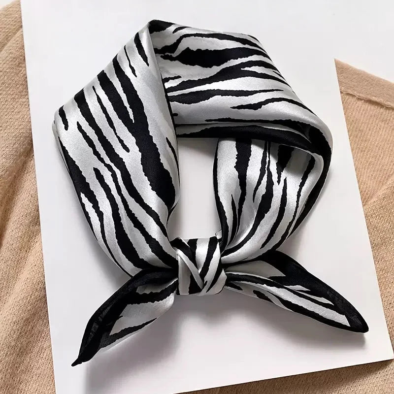 Nature Silk Neck Scarves Lady Foulard Lovely Strawberry Print 100% Real Silk Square Scarf for Women Bag Ribbon Hairband Kerchief - StudioSoie - 