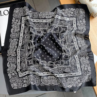 Foulard Carré en Soie Naturelle 65 cm - Accessoire Luxe 100% Soie de Mûrier