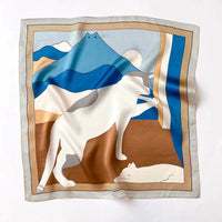 Écharpe - Foulard - Carré en Soie - Bandana