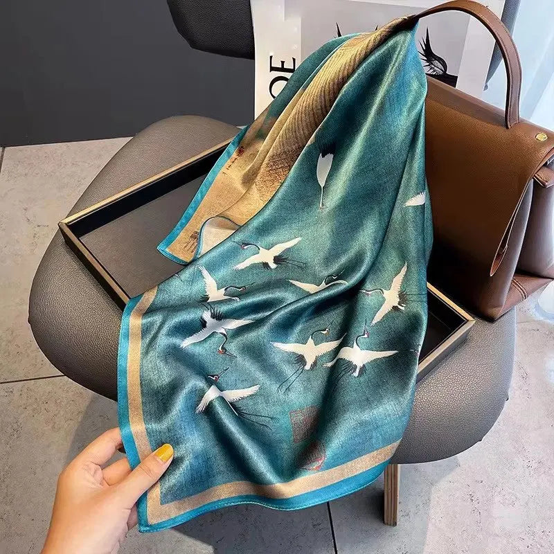 Foulard Carré en Soie Naturelle 65 cm - Accessoire Luxe 100% Soie de Mûrier - StudioSoie