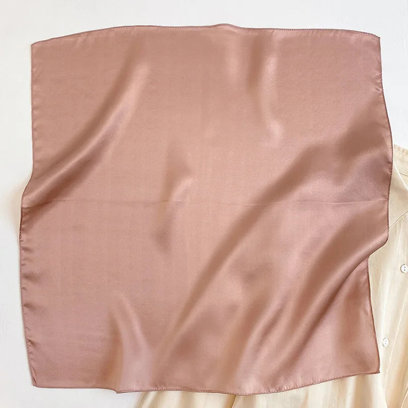 Nature Silk Neck Scarves Lady Foulard Lovely Strawberry Print 100% Real Silk Square Scarf for Women Bag Ribbon Hairband Kerchief - StudioSoie