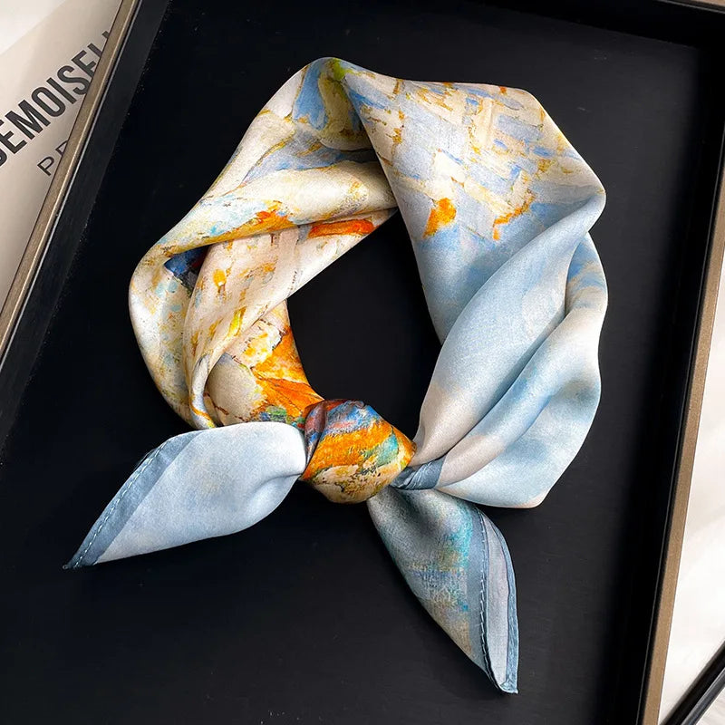 Écharpe - Foulard - Carré en Soie - Bandana