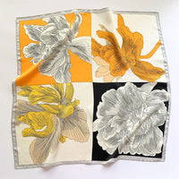 Foulard Carré en Soie Naturelle 65 cm - Accessoire Luxe 100% Soie de Mûrier