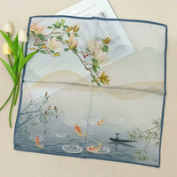 Écharpe - Foulard - Carré en Soie - Bandana