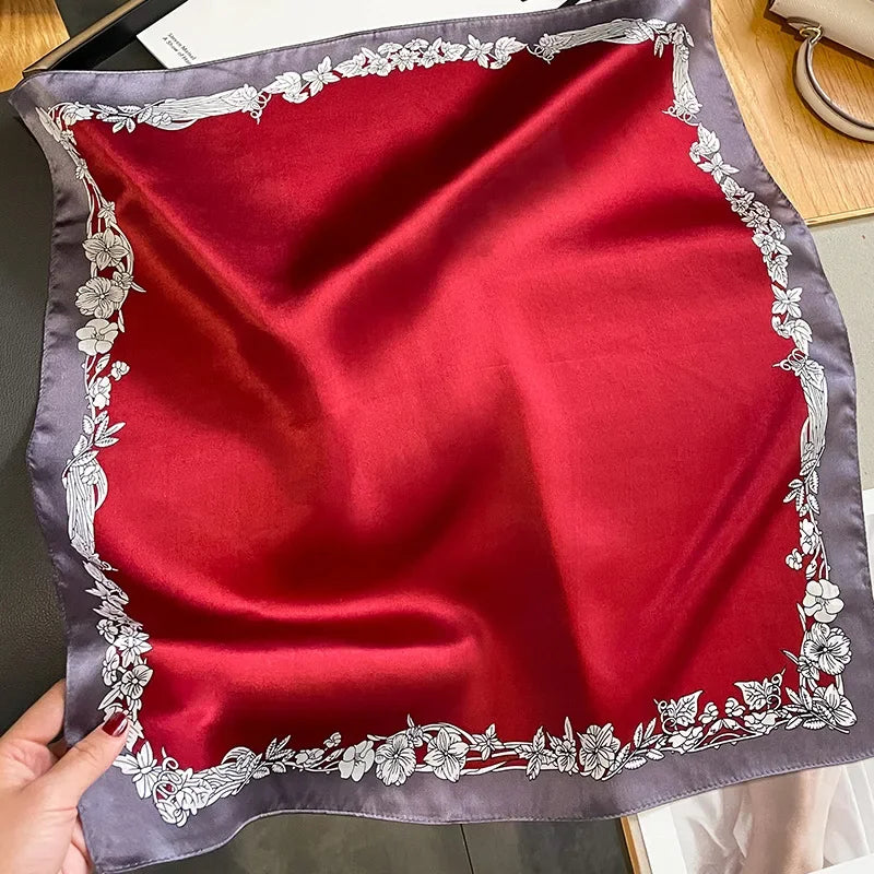 Foulard en Soie de Mûrier 100% – Carré Femme 53×53 cm - StudioSoie