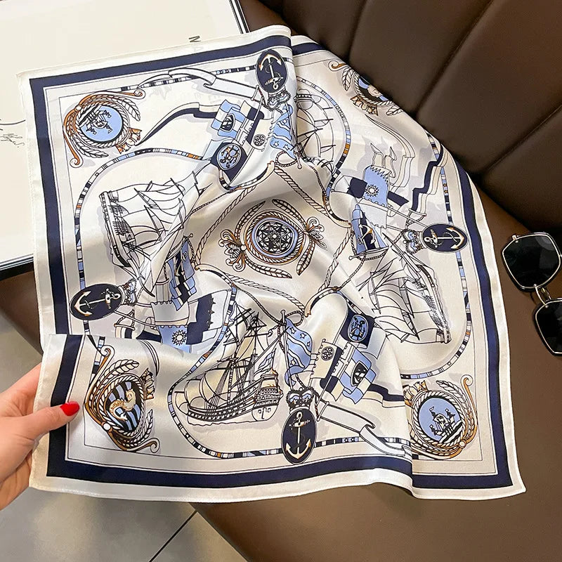 Écharpe - Foulard - Carré en Soie - Bandana