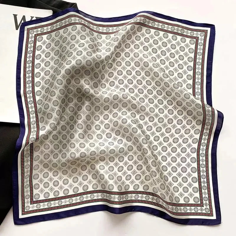 Nature Silk Neck Scarves Lady Foulard Lovely Strawberry Print 100% Real Silk Square Scarf for Women Bag Ribbon Hairband Kerchief - StudioSoie