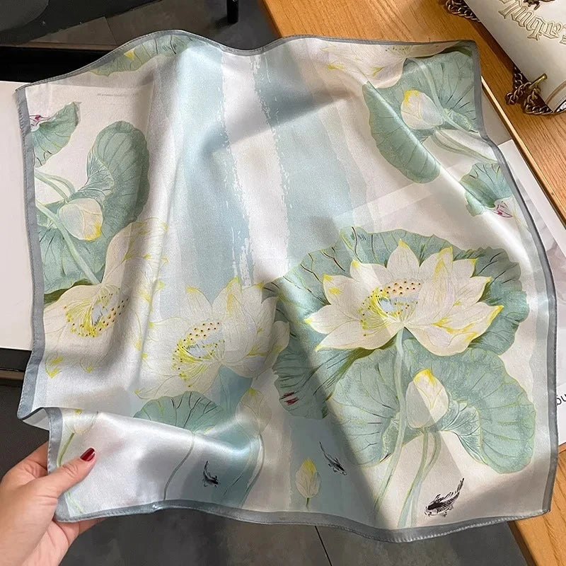 Foulard en Soie de Mûrier 100% – Carré Femme 53×53 cm - StudioSoie