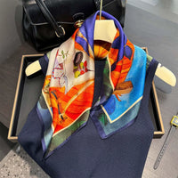 Écharpe - Foulard - Carré en Soie - Bandana