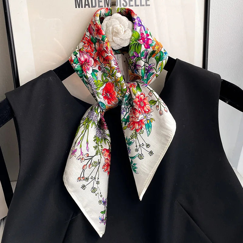 Écharpe - Foulard - Carré en Soie - Bandana