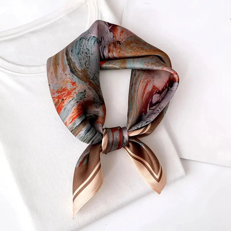 Écharpe - Foulard - Carré en Soie - Bandana