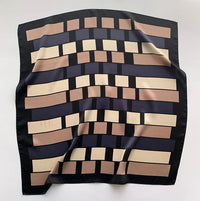 Foulard Carré en Soie Naturelle 65 cm - Accessoire Luxe 100% Soie de Mûrier