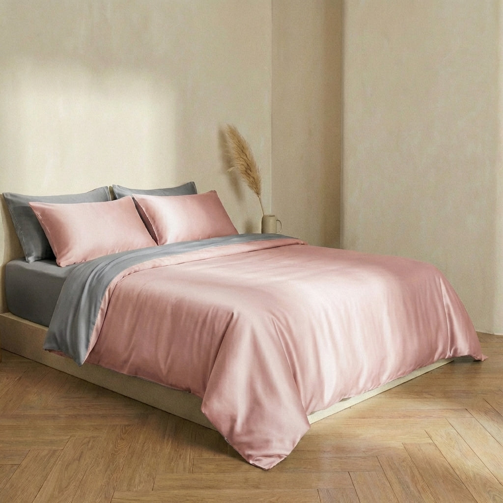 Housse de Couette en Soie - 100% Soie de Mûrier - Fermeture Zippé