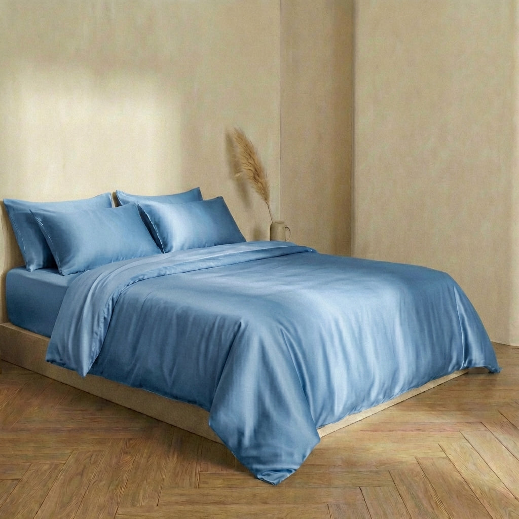 Housse de Couette en Soie - 100% Soie de Mûrier - Fermeture Zippé