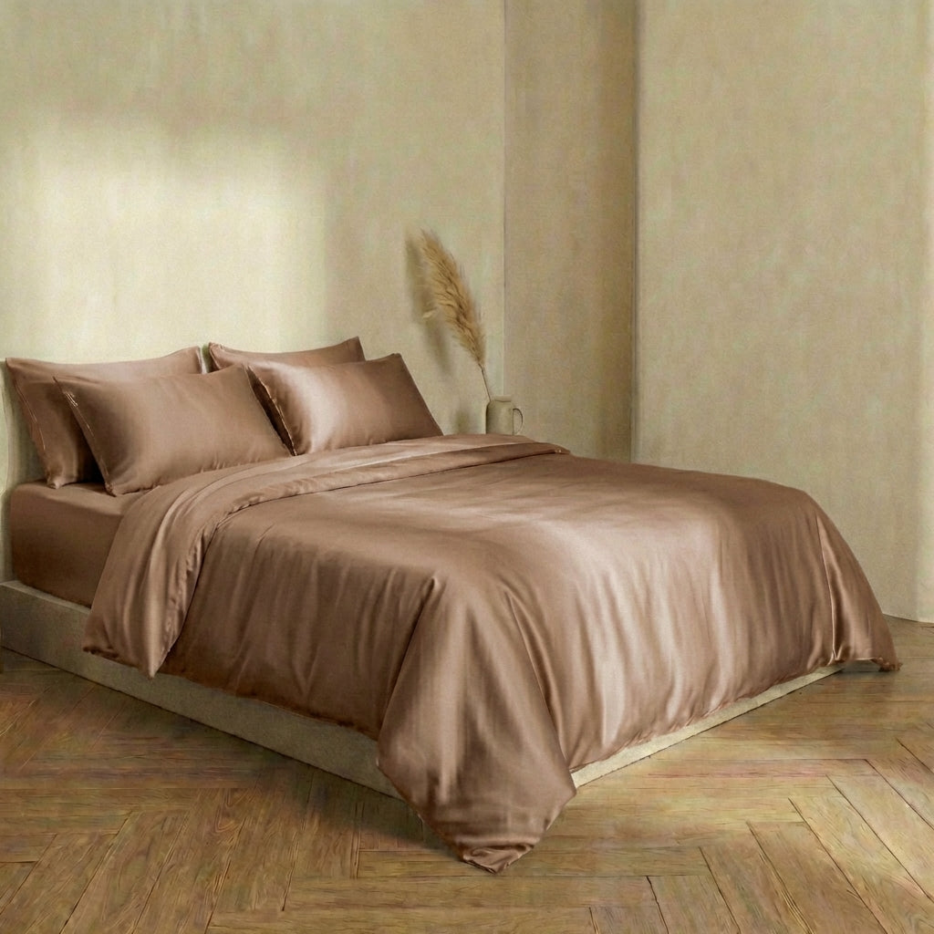 Housse de Couette en Soie - 100% Soie de Mûrier - Fermeture Zippé - StudioSoie