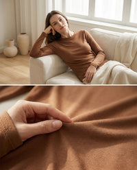 Détail de la maille fine soie et viscose - StudioSoie