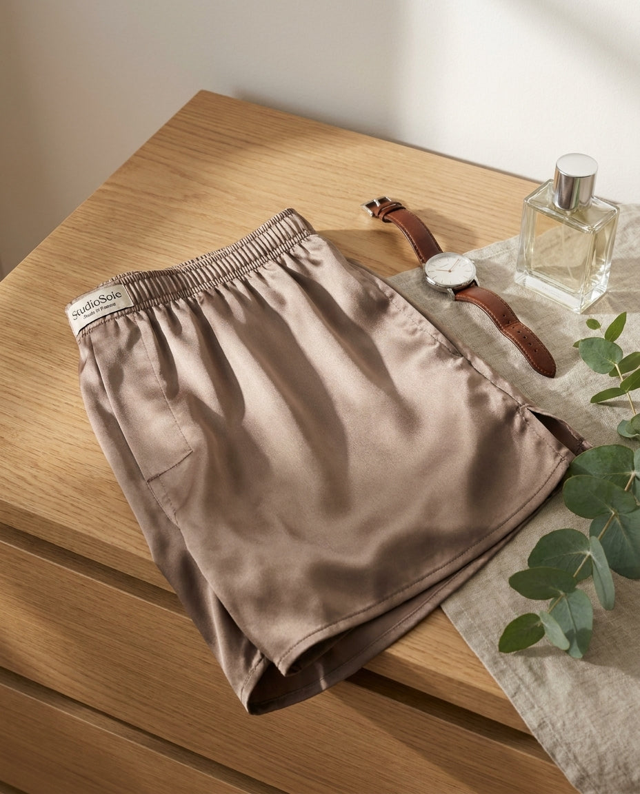 Boxer en Soie de Mûrier - 100% Soie Naturelle - StudioSoie