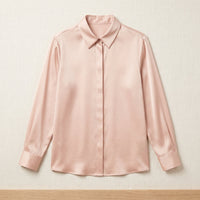 Chemise en soie de mûrier 6A – Rose Nude