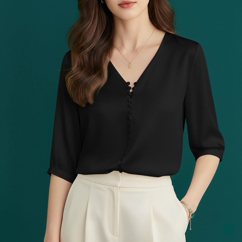 Blouse - Chemisier - en Soie 19MM - Femme - StudioSoie