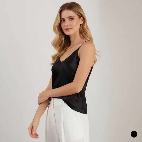 Top Sin Mangas 100% Seda Natural de Morera