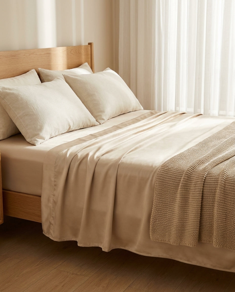 Drap-Housse en Coton Égyptien 800TC - StudioSoie