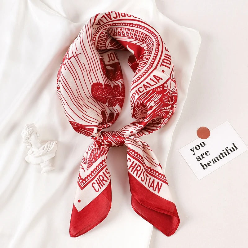 Foulard en Satin de Soie Luxueux - StudioSoie