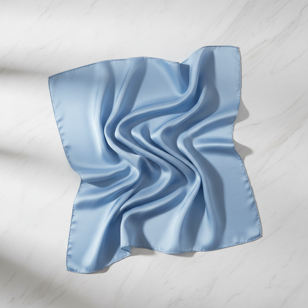 Квадратный платок из шелка тутового шелкопряда 70 см - Естественная элегантность