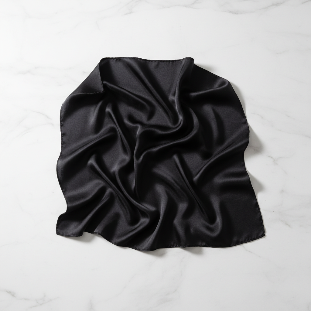 Квадратный платок из шелка тутового шелкопряда 70 см - Естественная элегантность