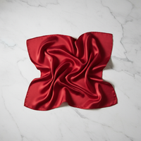 Квадратный платок из шелка тутового шелкопряда 70 см - Естественная элегантность