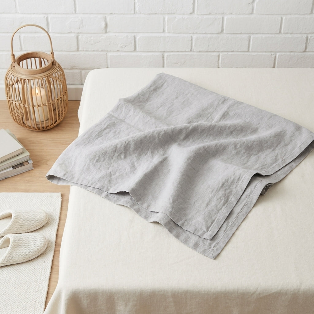 Покрывало для дивана из 100% льна — естественная элегантность