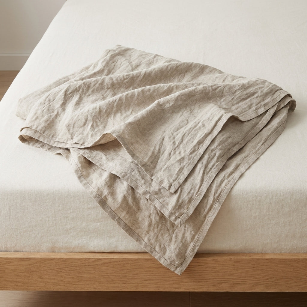 Покрывало для дивана из 100% льна — естественная элегантность