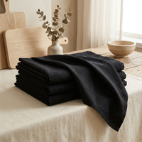 Nappe de Table en Lin 100% - noir - StudioSoie
