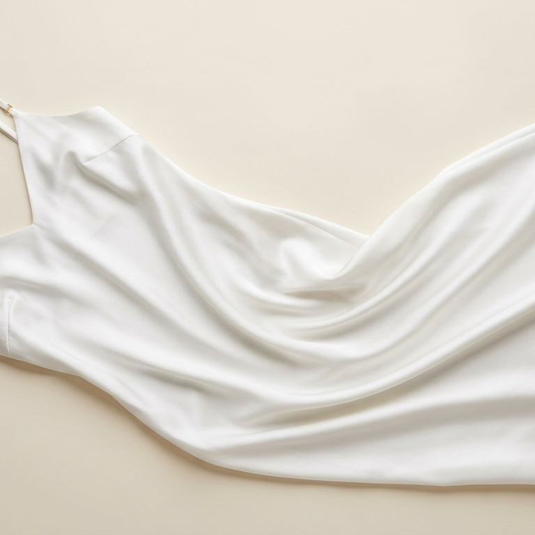Robe caraco en soie de mûrier 21 momme blanc - StudioSoie
