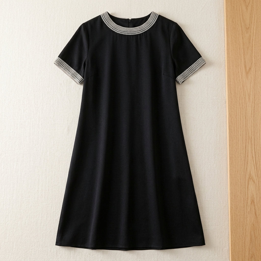 Petite robe noire en soie de Hangzhou – coloris Noir – StudioSoie
