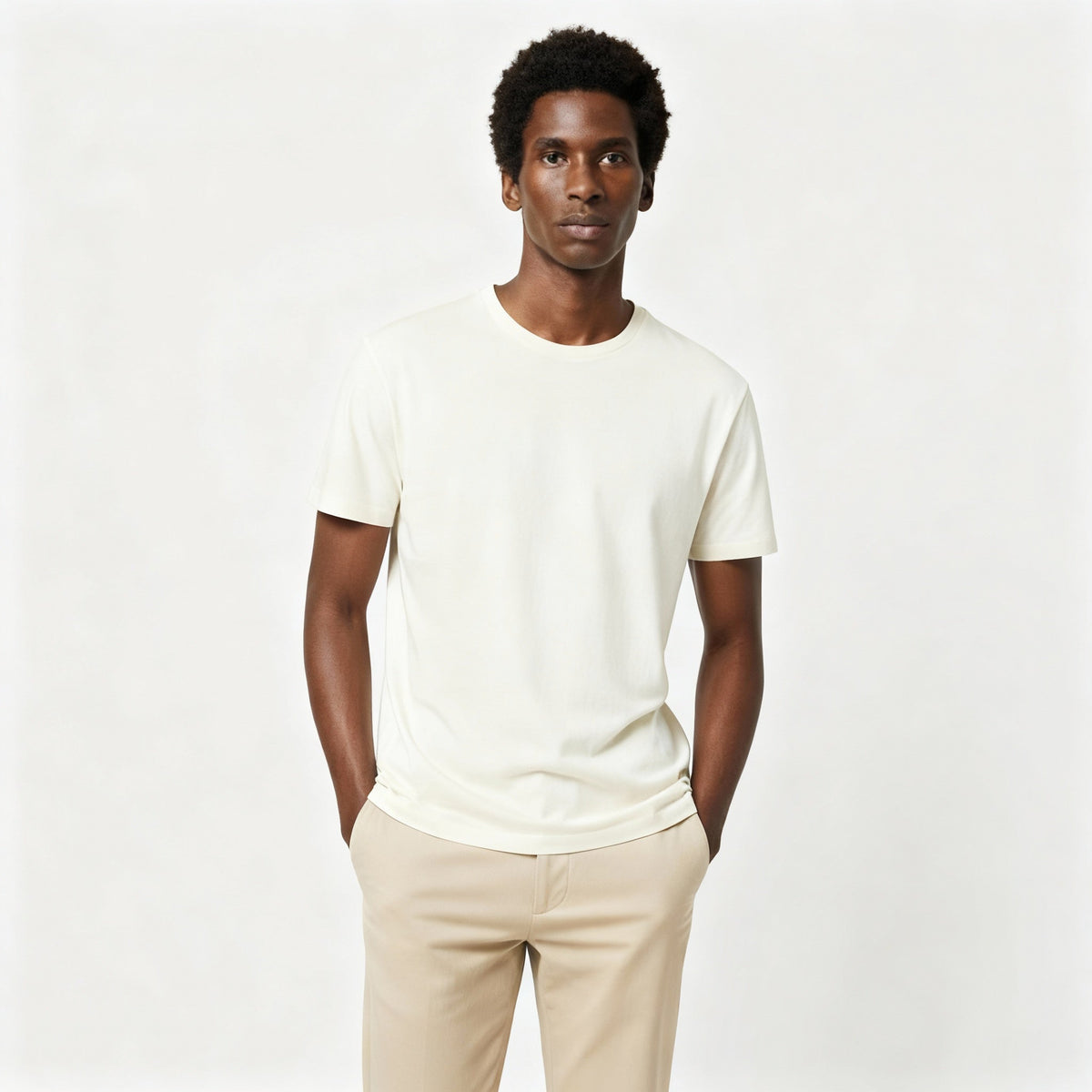 T-Shirt Homme 70% Soie - StudioSoie