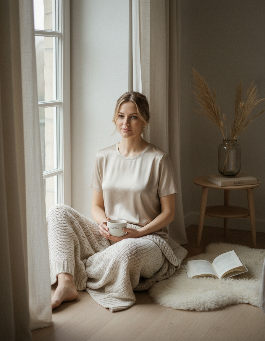 T-Shirt in Seta di Gelso 100% - Girocollo Maniche Corte