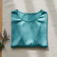 T-Shirt in Seta di Gelso 100% - Girocollo Maniche Corte