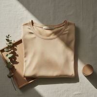 T-Shirt in Seta di Gelso 100% - Girocollo Maniche Corte