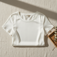 T-Shirt in Seta di Gelso 100% - Girocollo Maniche Corte