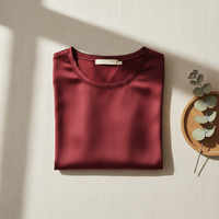 T-Shirt in Seta di Gelso 100% - Girocollo Maniche Corte