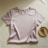 T-Shirt in Seta di Gelso 100% - Girocollo Maniche Corte