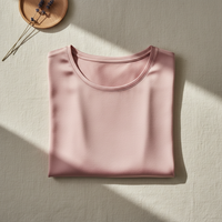 T-Shirt in Seta di Gelso 100% - Girocollo Maniche Corte